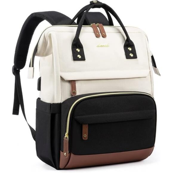 business backpacks for women 15 laptop Backpack Bookbag: 15.6 inch Work School with Pouch Pocket for Large Capacity Cup & USB Charger College Book Bag Travel Nurse Teacher Bookbags Anti-theft Back Pack like laptop Arrivly Allrounder X Pro 15,6